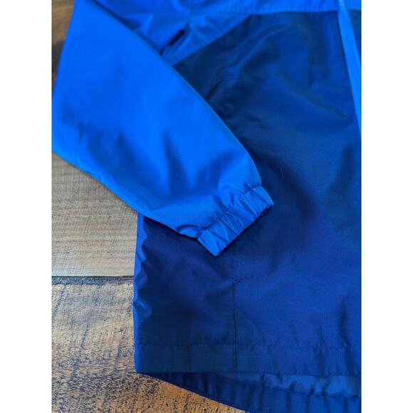 Boys Eddie Bauer Blue Double Zip Hooded Long Sleeve‎ Lightweight Jacket Size 14 - Picture 4 of 12